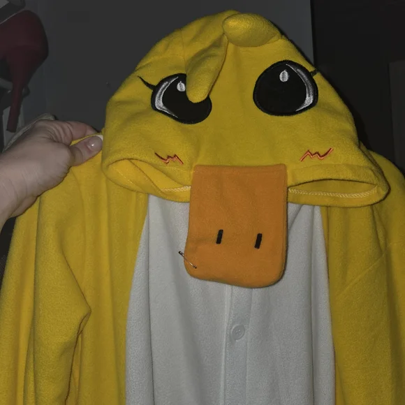 Yellow Duck Onesie Costume - Picture 1 of 4